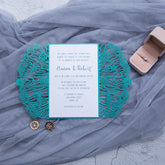 Beach Wedding Laser Cut Invitation